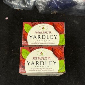 YARDLEY London Cocoa Butter Nourishing Bath Bar - Cream & Brown lot of 6